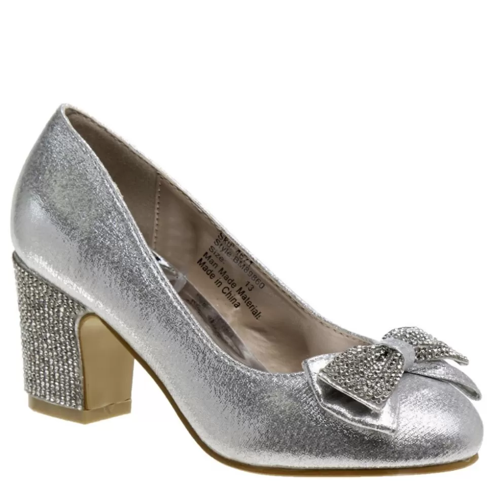 BADGLEY MISCHKA Dress Shoes^ Girls Little And Big Kid O-Bm89860Nsilv Dress Pump