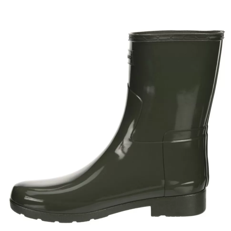 Women HUNTER Rain & Duck Boots^ Womens Original Refined Short Gloss Rain Boot