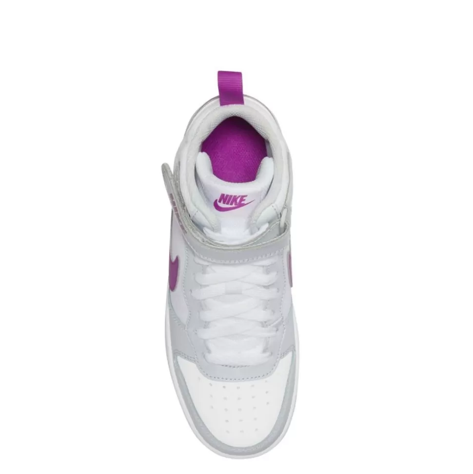 Girls NIKE Athletic & Sneakers^ Girls Big Kid Court Borough 2 Mid Top Sneaker