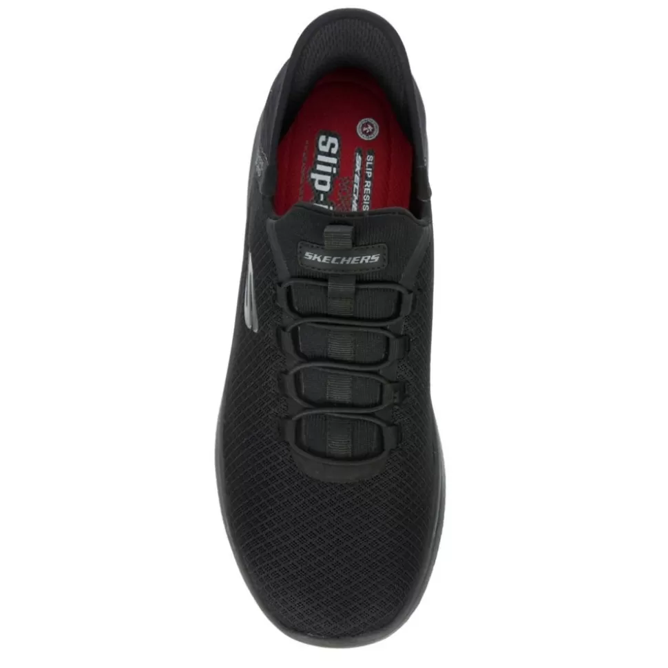 Men SKECHERS Work Shoes^ Mens Slip-Ins Summits Colsin Slip Resistant Work Shoe
